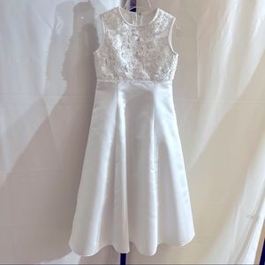 Michael Angelo girls size 6 white formal dress